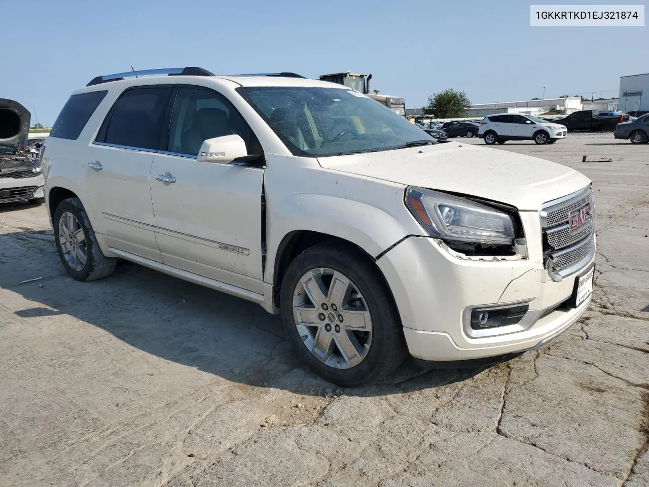 2014 GMC Acadia Denali VIN: 1GKKRTKD1EJ321874 Lot: 70693714