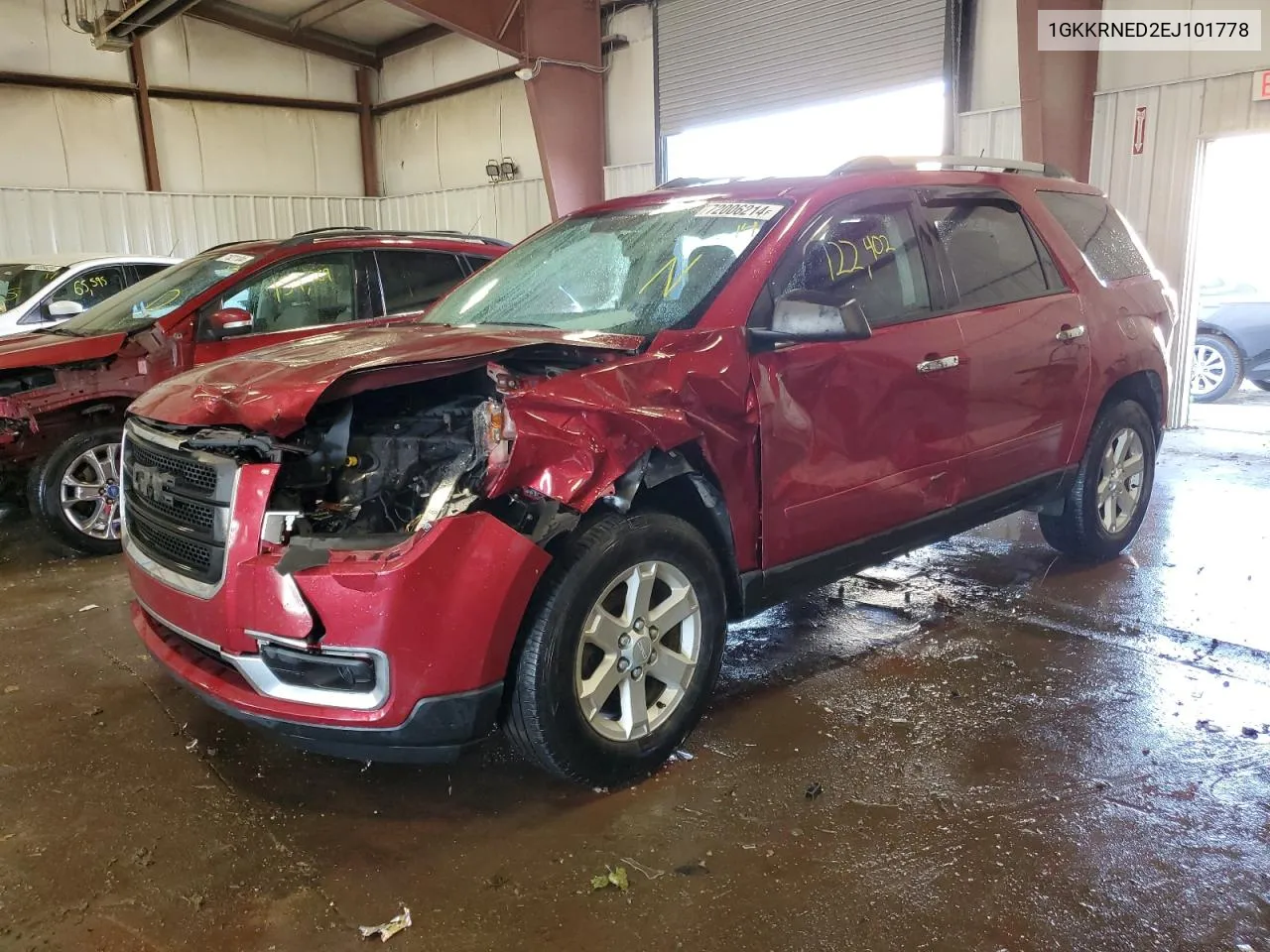 2014 GMC Acadia Sle VIN: 1GKKRNED2EJ101778 Lot: 72006214