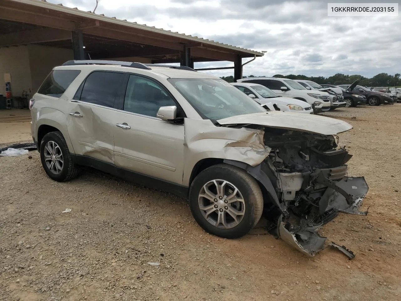 2014 GMC Acadia Slt-1 VIN: 1GKKRRKD0EJ203155 Lot: 72066454