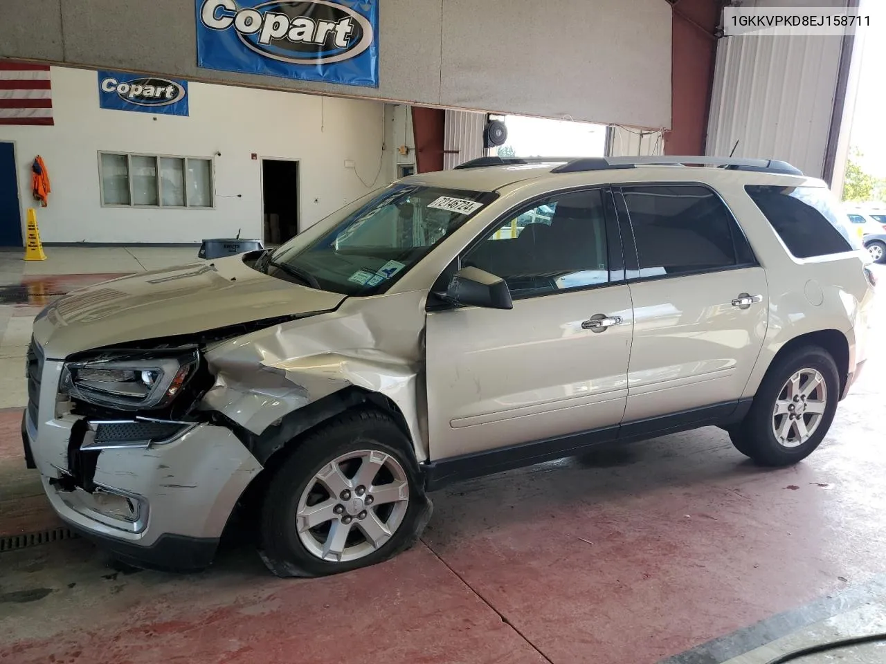 1GKKVPKD8EJ158711 2014 GMC Acadia Sle