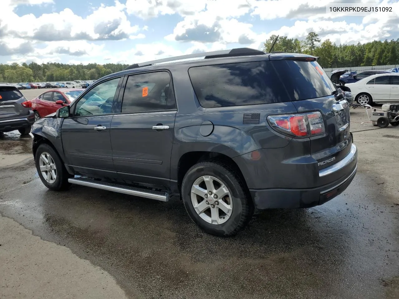 2014 GMC Acadia Sle VIN: 1GKKRPKD9EJ151092 Lot: 72182134