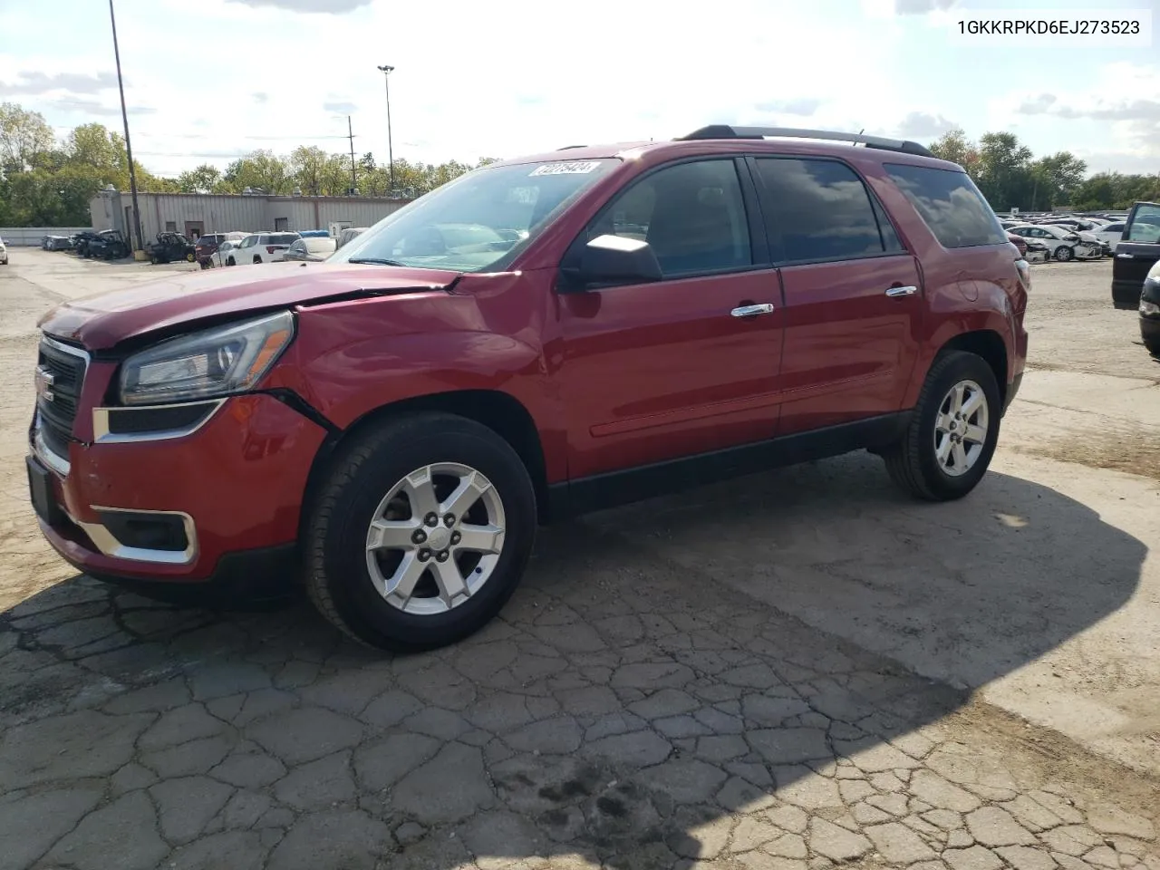 2014 GMC Acadia Sle VIN: 1GKKRPKD6EJ273523 Lot: 72275424