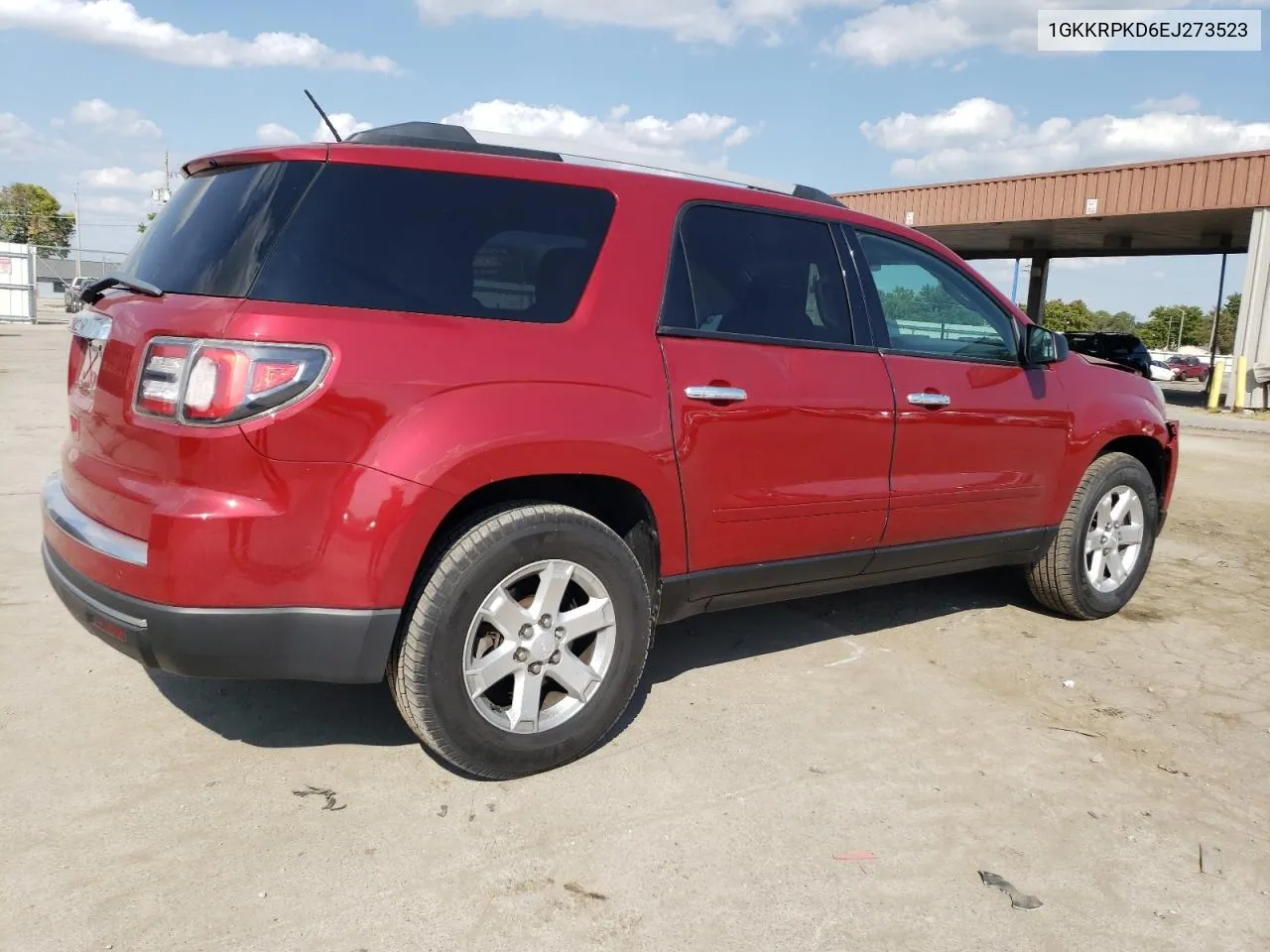 2014 GMC Acadia Sle VIN: 1GKKRPKD6EJ273523 Lot: 72275424