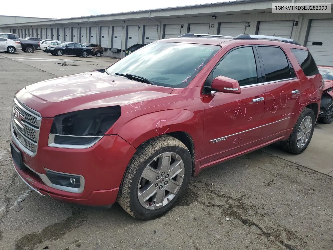 2014 GMC Acadia Denali VIN: 1GKKVTKD3EJ282099 Lot: 72385624