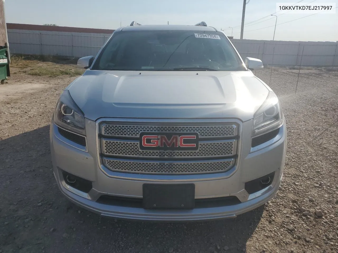 2014 GMC Acadia Denali VIN: 1GKKVTKD7EJ217997 Lot: 72947354