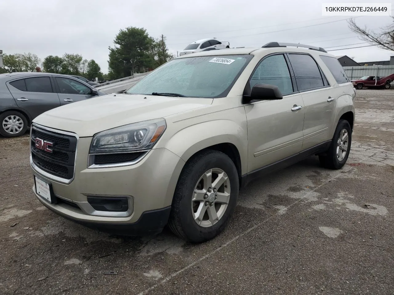 2014 GMC Acadia Sle VIN: 1GKKRPKD7EJ266449 Lot: 73026854