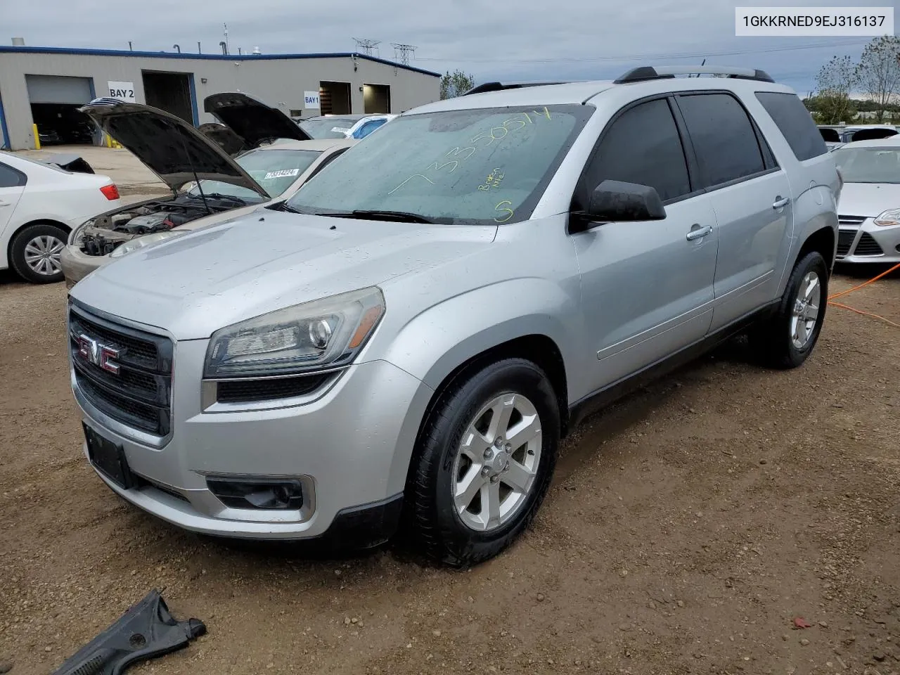 2014 GMC Acadia Sle VIN: 1GKKRNED9EJ316137 Lot: 73350514