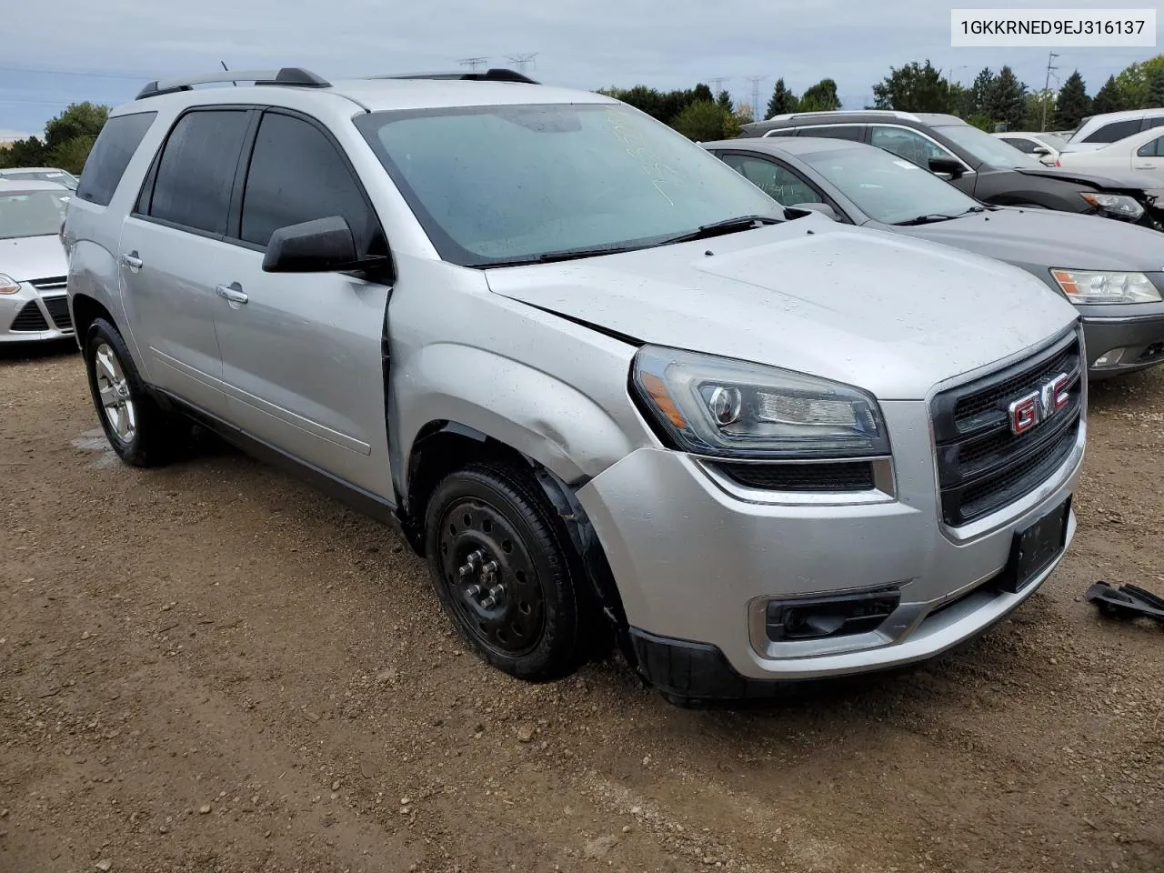 2014 GMC Acadia Sle VIN: 1GKKRNED9EJ316137 Lot: 73350514