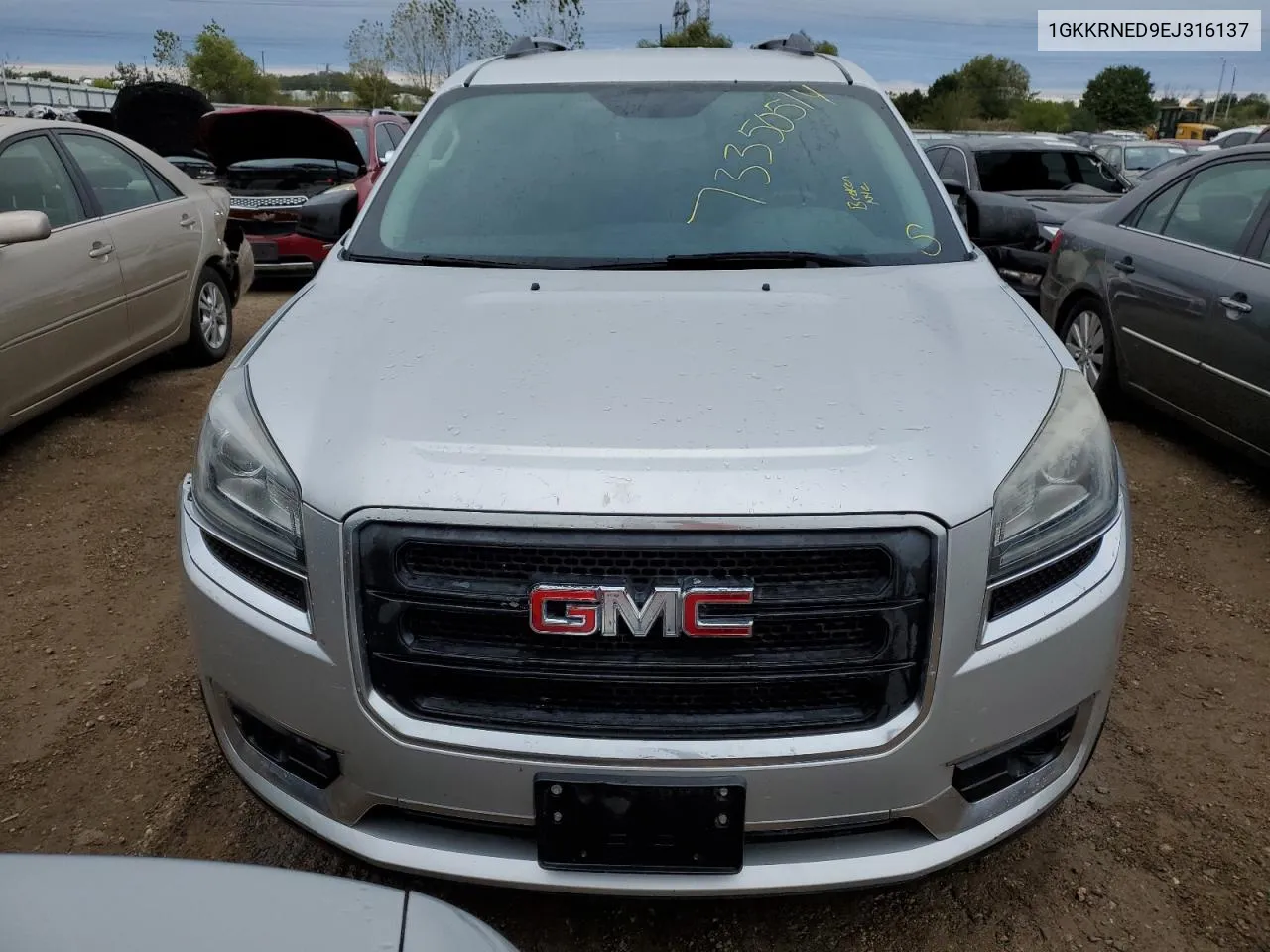 2014 GMC Acadia Sle VIN: 1GKKRNED9EJ316137 Lot: 73350514