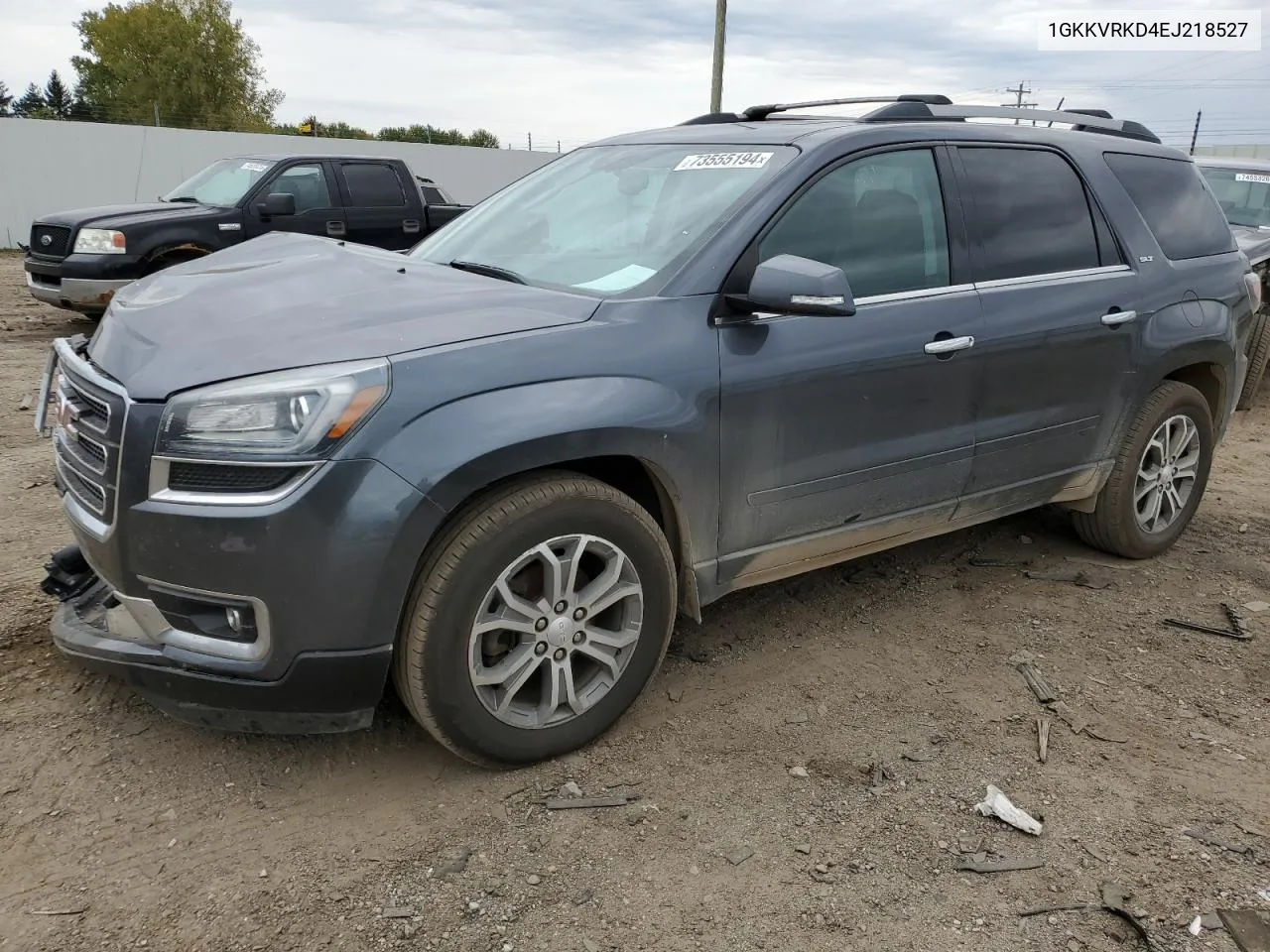 2014 GMC Acadia Slt-1 VIN: 1GKKVRKD4EJ218527 Lot: 73555194