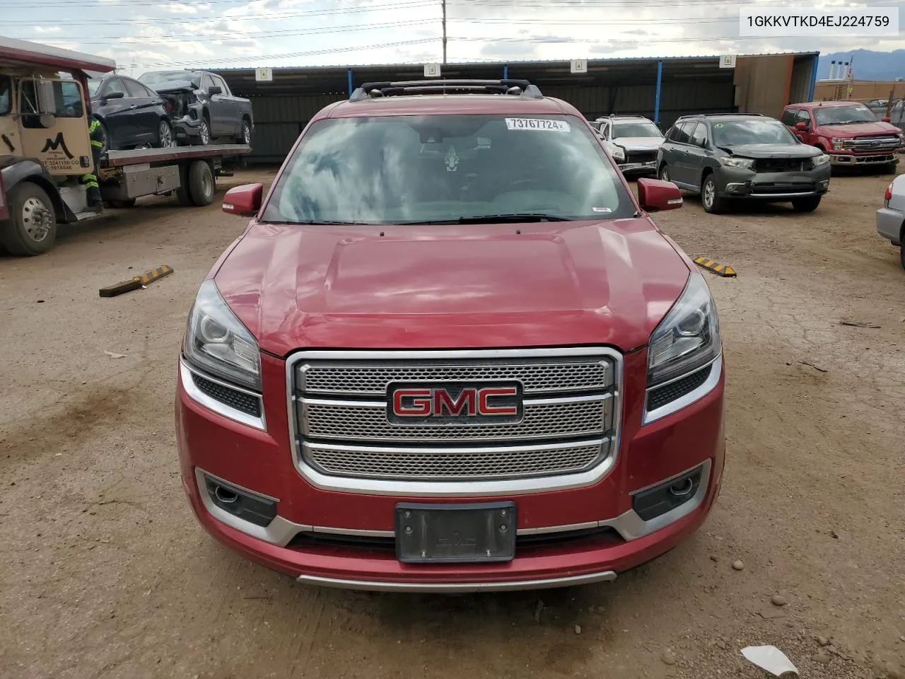 2014 GMC Acadia Denali VIN: 1GKKVTKD4EJ224759 Lot: 73767724