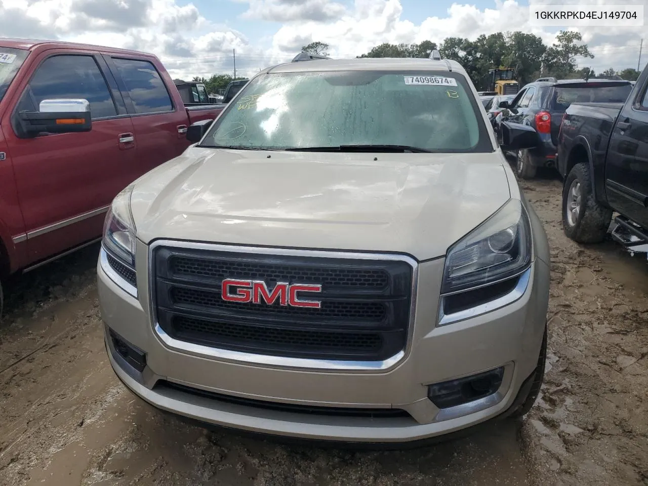 2014 GMC Acadia Sle VIN: 1GKKRPKD4EJ149704 Lot: 74098674