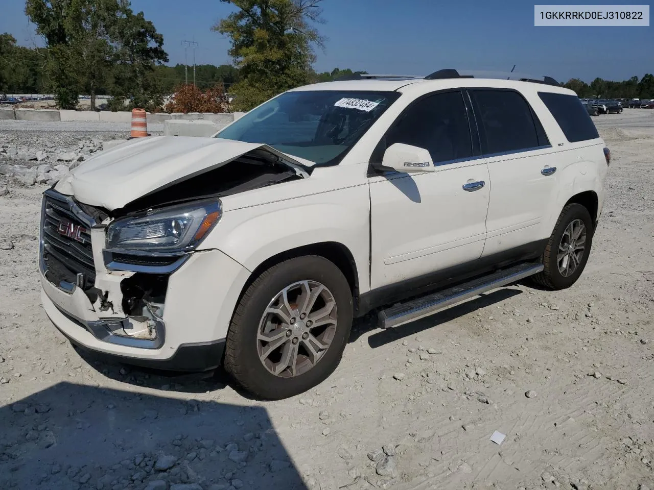 2014 GMC Acadia Slt-1 VIN: 1GKKRRKD0EJ310822 Lot: 74832484