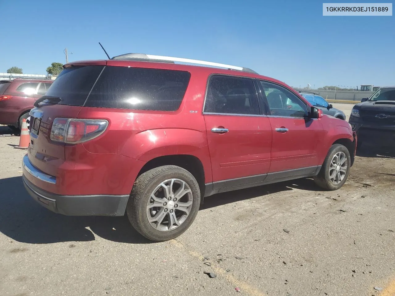 2014 GMC Acadia Slt-1 VIN: 1GKKRRKD3EJ151889 Lot: 75027074