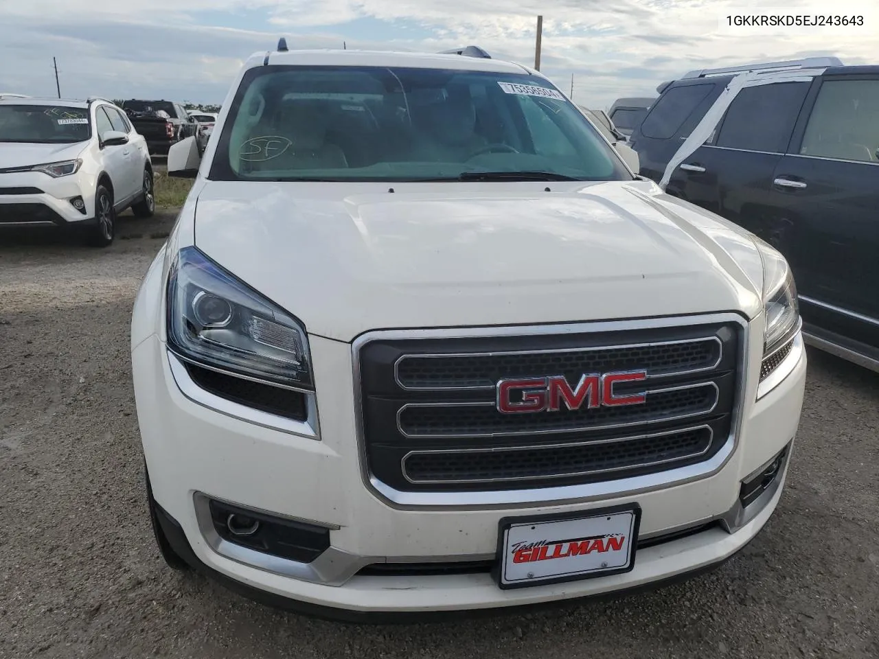 2014 GMC Acadia Slt-2 VIN: 1GKKRSKD5EJ243643 Lot: 75356504