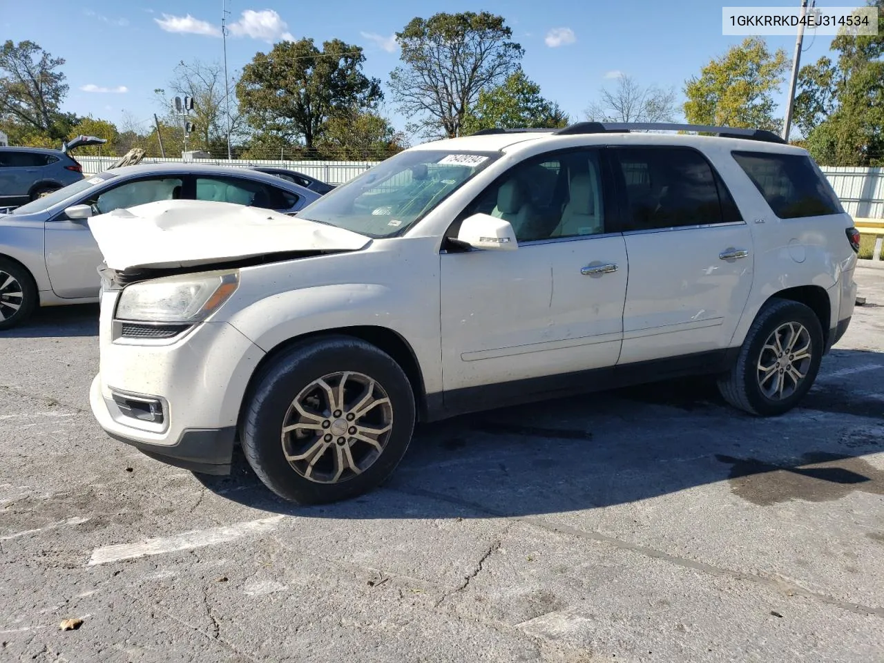 2014 GMC Acadia Slt-1 VIN: 1GKKRRKD4EJ314534 Lot: 75409194