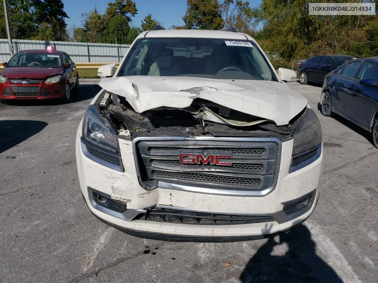 2014 GMC Acadia Slt-1 VIN: 1GKKRRKD4EJ314534 Lot: 75409194