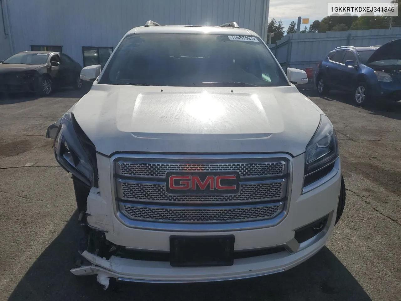 2014 GMC Acadia Denali VIN: 1GKKRTKDXEJ341346 Lot: 75557894