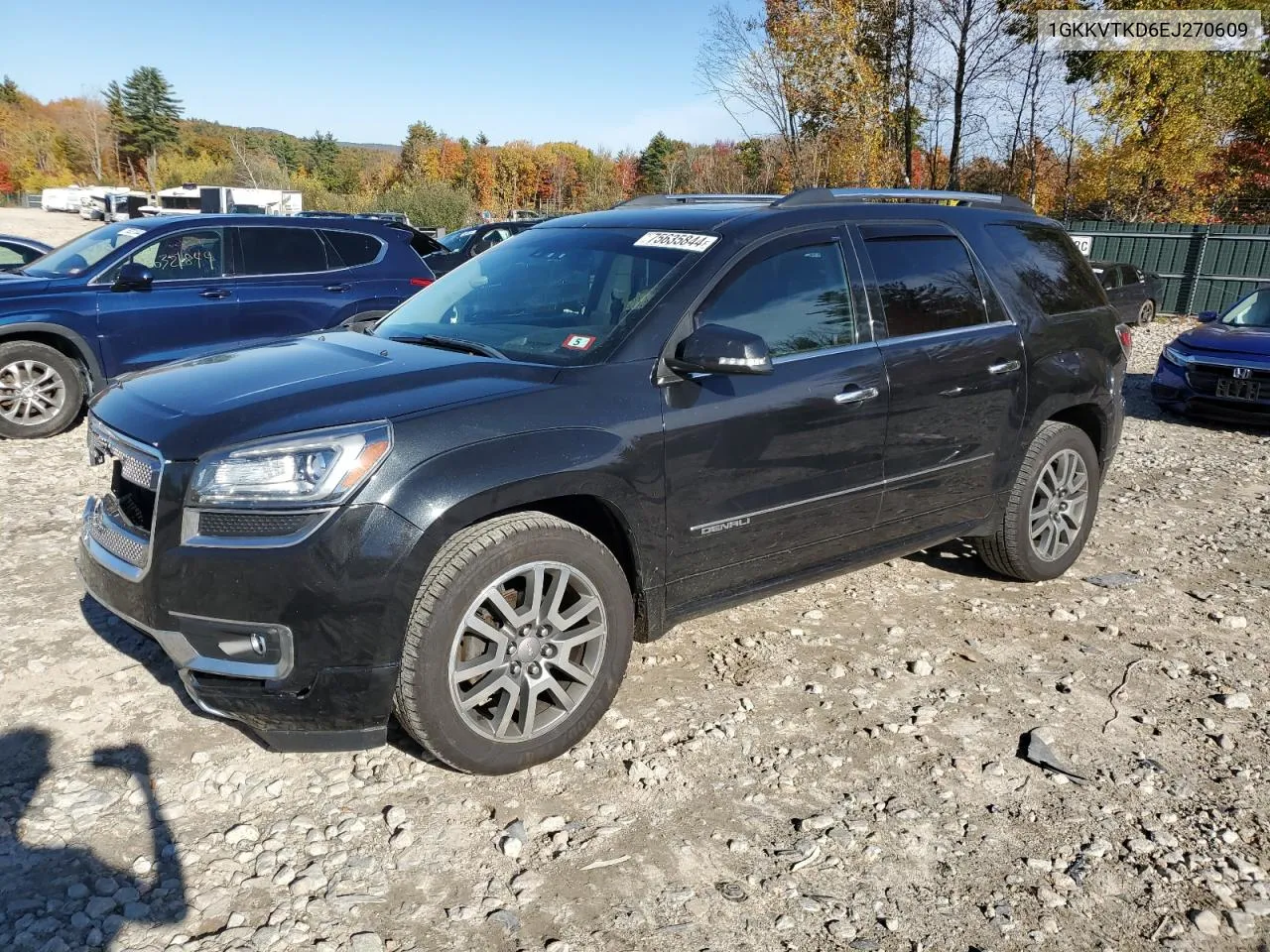 2014 GMC Acadia Denali VIN: 1GKKVTKD6EJ270609 Lot: 75635844