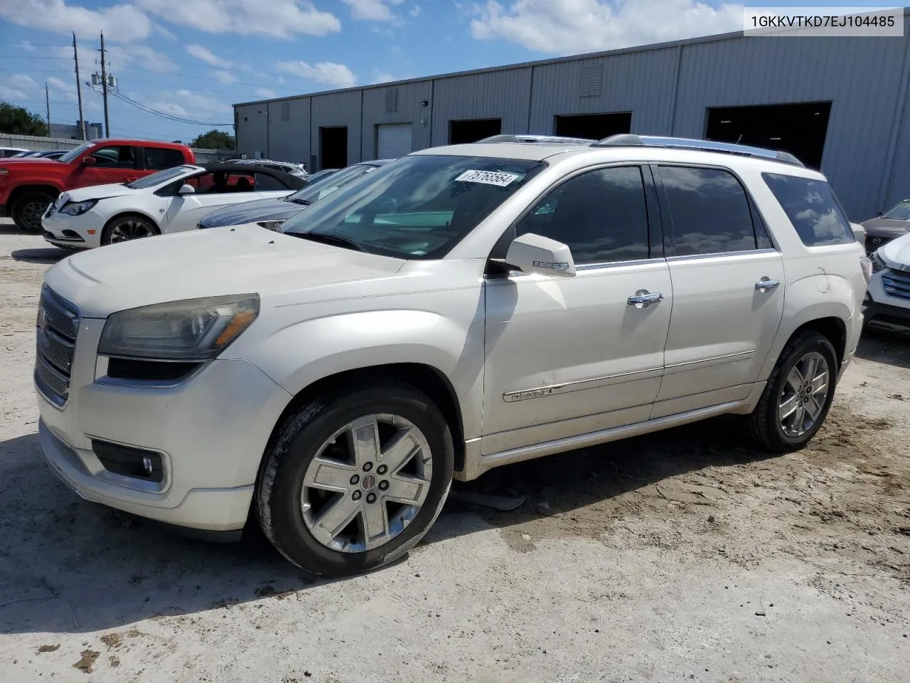 2014 GMC Acadia Denali VIN: 1GKKVTKD7EJ104485 Lot: 75768564