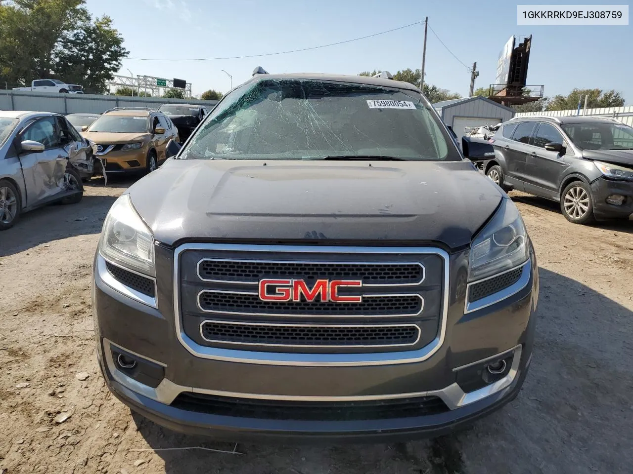 2014 GMC Acadia Slt-1 VIN: 1GKKRRKD9EJ308759 Lot: 75980054