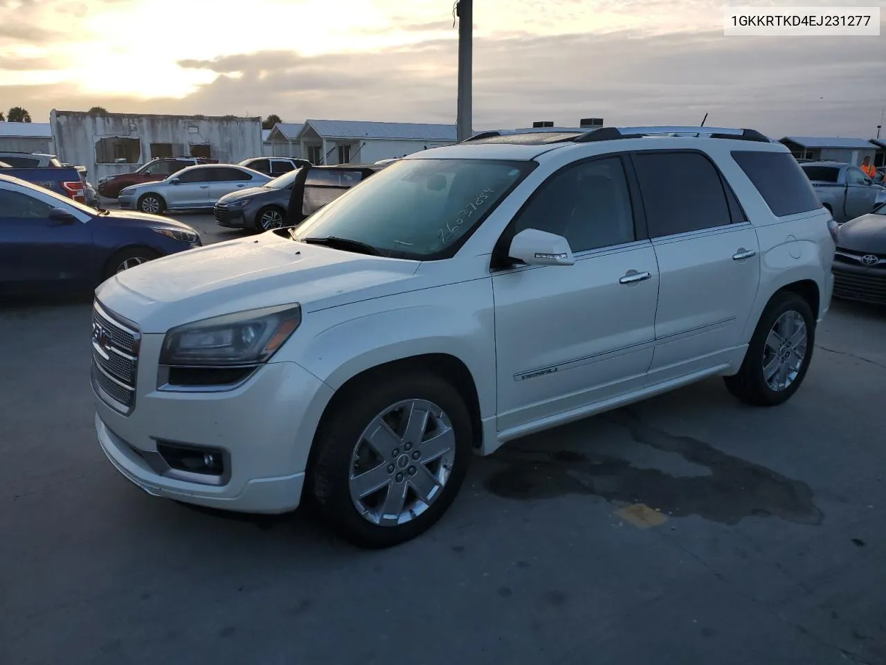 2014 GMC Acadia Denali VIN: 1GKKRTKD4EJ231277 Lot: 76037854