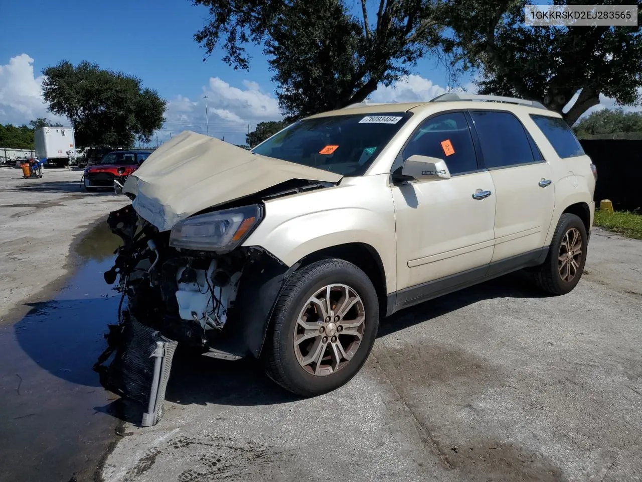 2014 GMC Acadia Slt-2 VIN: 1GKKRSKD2EJ283565 Lot: 76093464