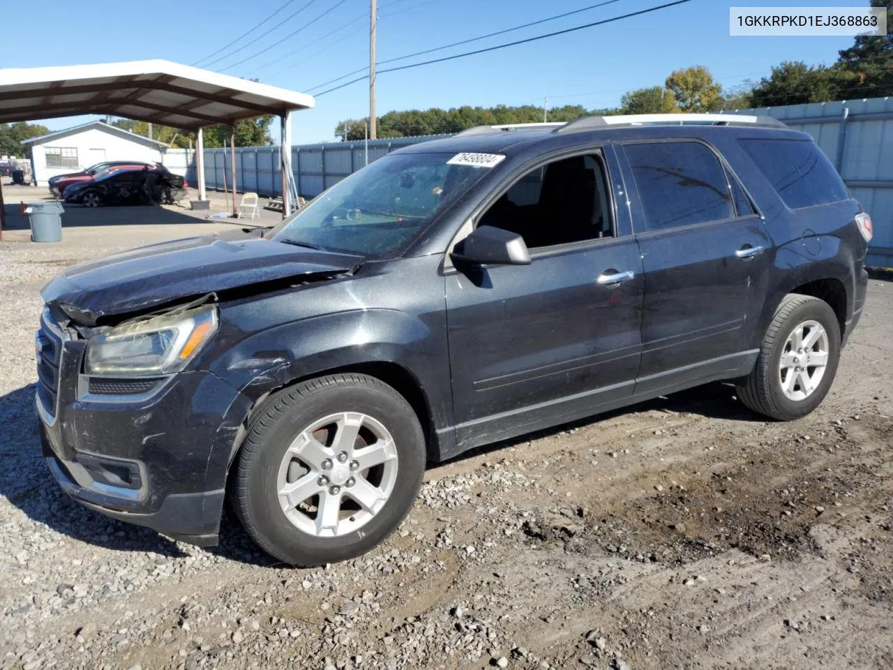 2014 GMC Acadia Sle VIN: 1GKKRPKD1EJ368863 Lot: 76498804