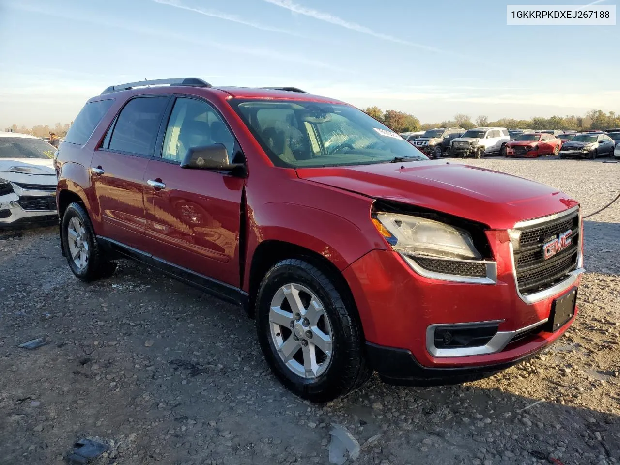 2014 GMC Acadia Sle VIN: 1GKKRPKDXEJ267188 Lot: 76605684