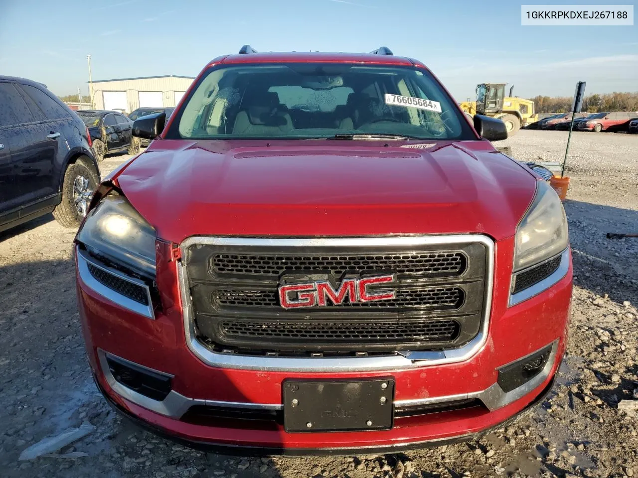 2014 GMC Acadia Sle VIN: 1GKKRPKDXEJ267188 Lot: 76605684