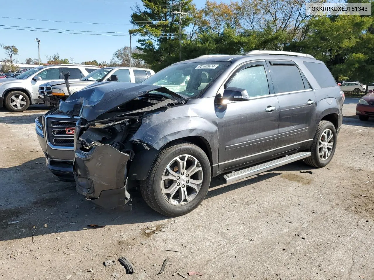 2014 GMC Acadia Slt-1 VIN: 1GKKRRKDXEJ181343 Lot: 76702674