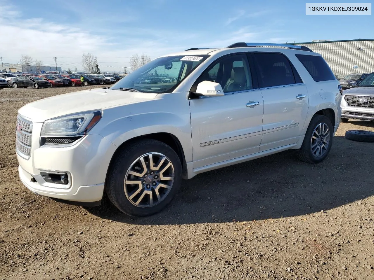 2014 GMC Acadia Denali VIN: 1GKKVTKDXEJ309024 Lot: 77385164