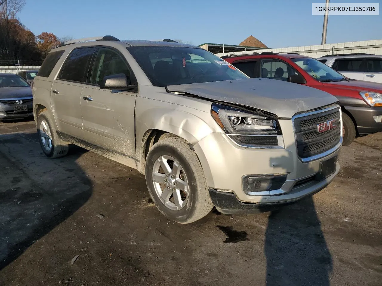 2014 GMC Acadia Sle VIN: 1GKKRPKD7EJ350786 Lot: 78253544