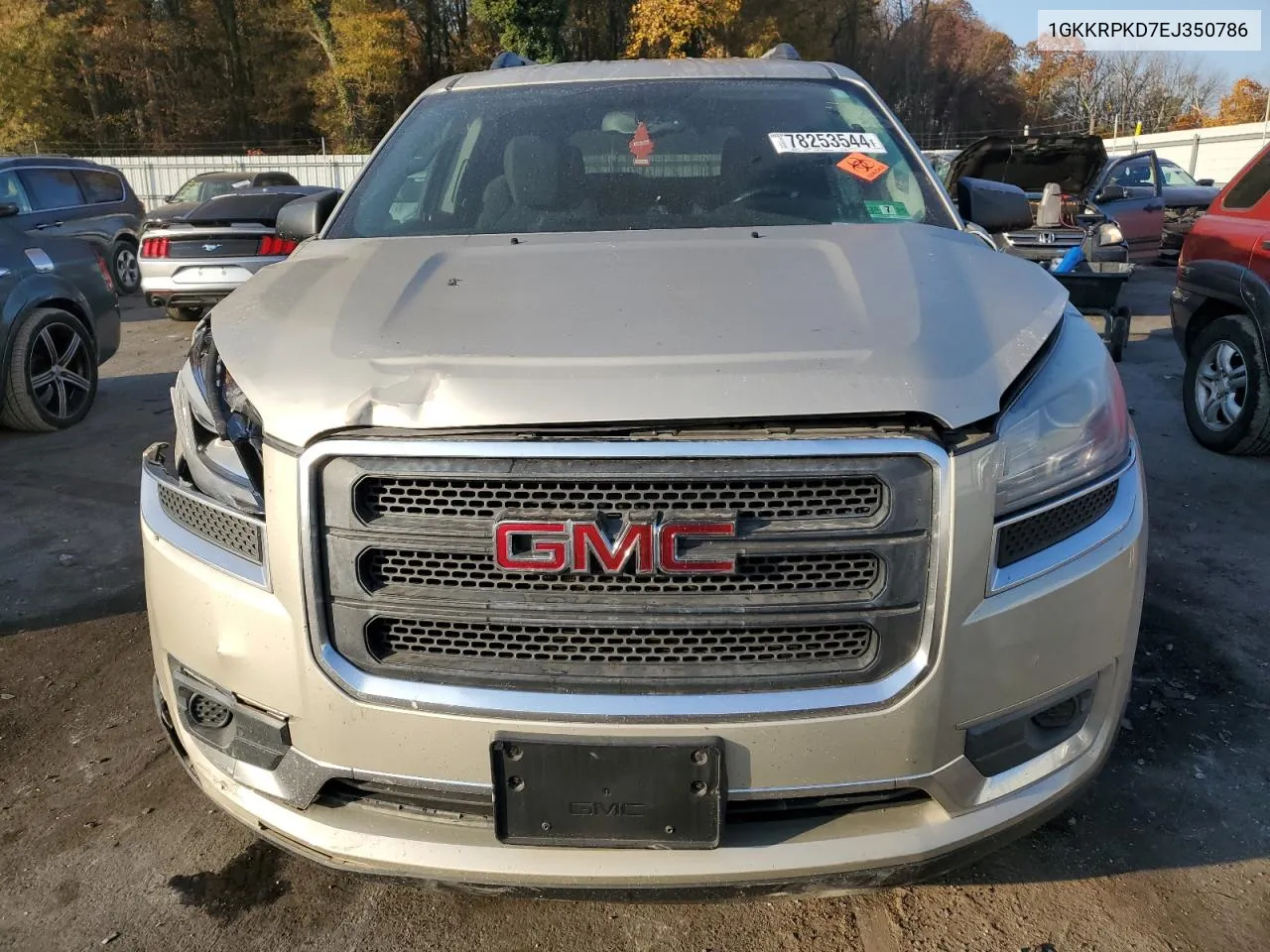 2014 GMC Acadia Sle VIN: 1GKKRPKD7EJ350786 Lot: 78253544