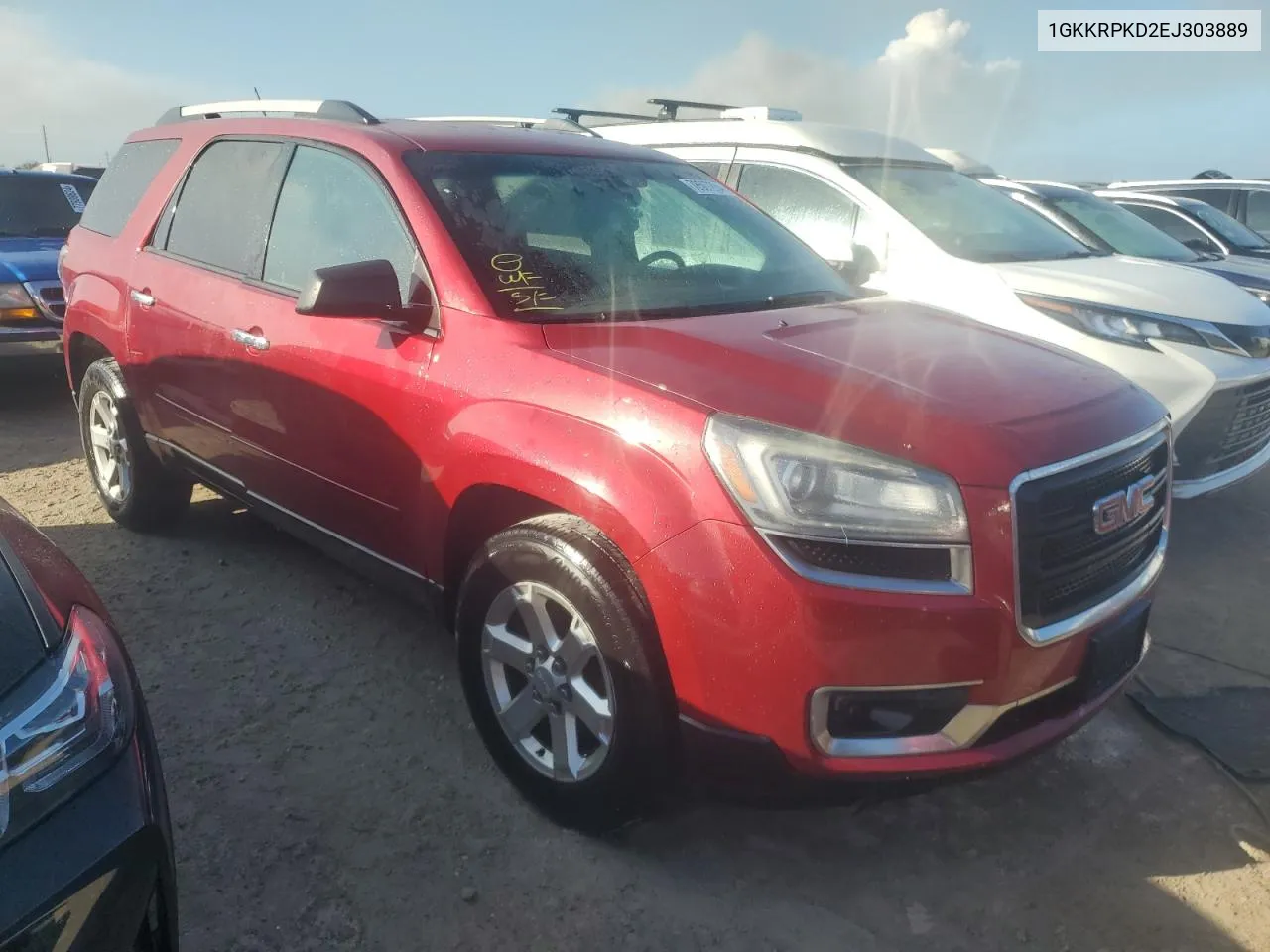 2014 GMC Acadia Sle VIN: 1GKKRPKD2EJ303889 Lot: 78507634