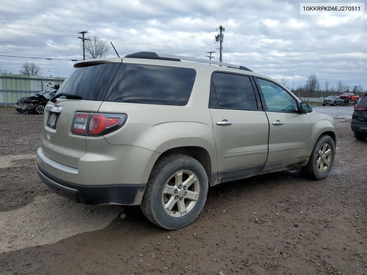 2014 GMC Acadia Sle VIN: 1GKKRPKD6EJ270511 Lot: 80055594