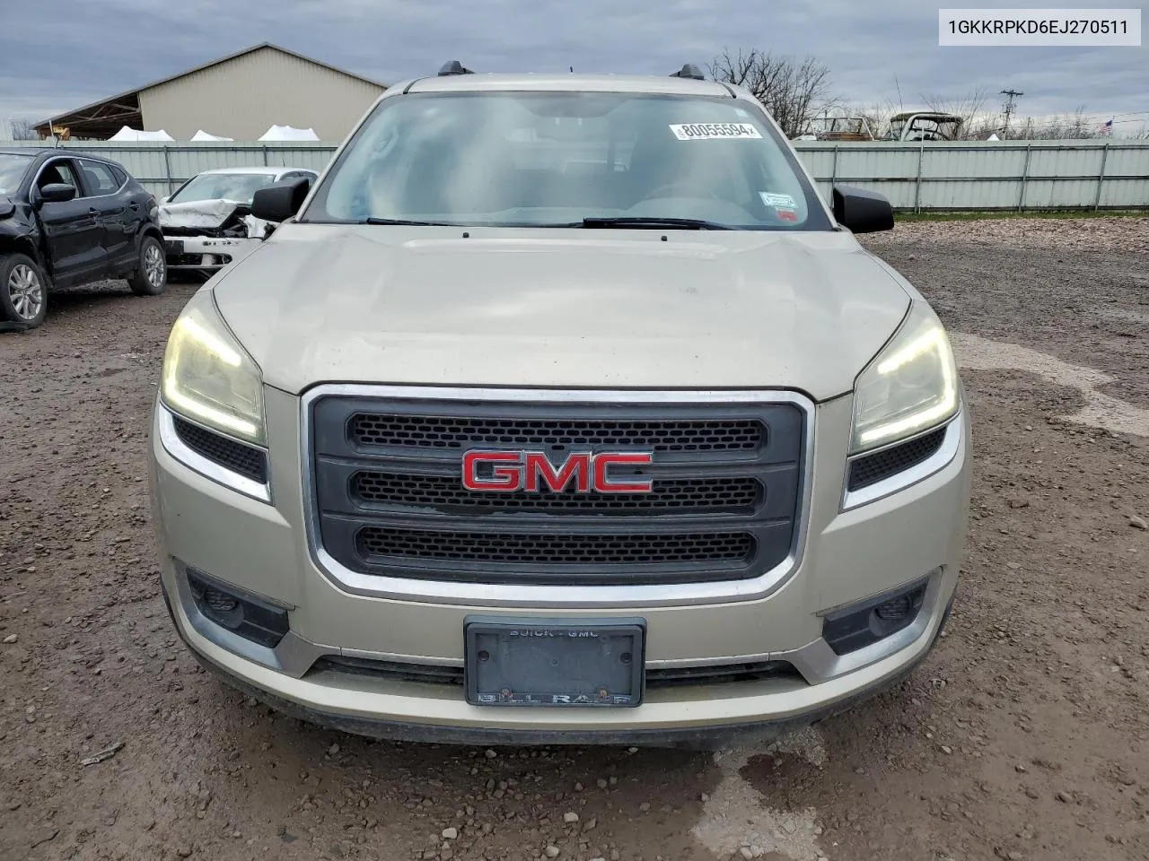 2014 GMC Acadia Sle VIN: 1GKKRPKD6EJ270511 Lot: 80055594