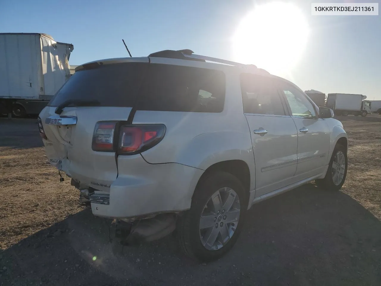 2014 GMC Acadia Denali VIN: 1GKKRTKD3EJ211361 Lot: 80458254