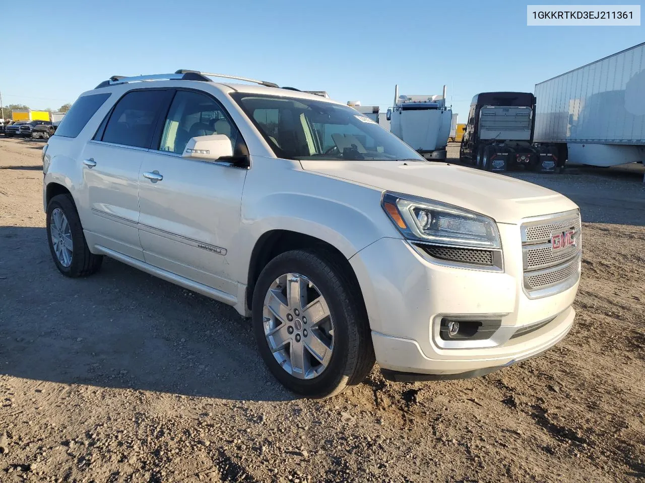 2014 GMC Acadia Denali VIN: 1GKKRTKD3EJ211361 Lot: 80458254