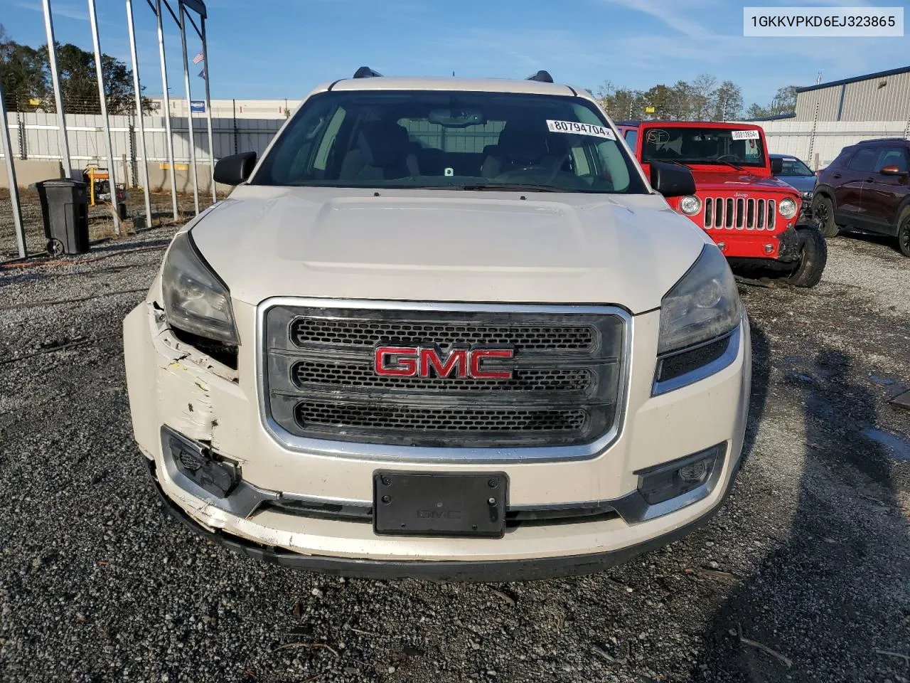 2014 GMC Acadia Sle VIN: 1GKKVPKD6EJ323865 Lot: 80794704