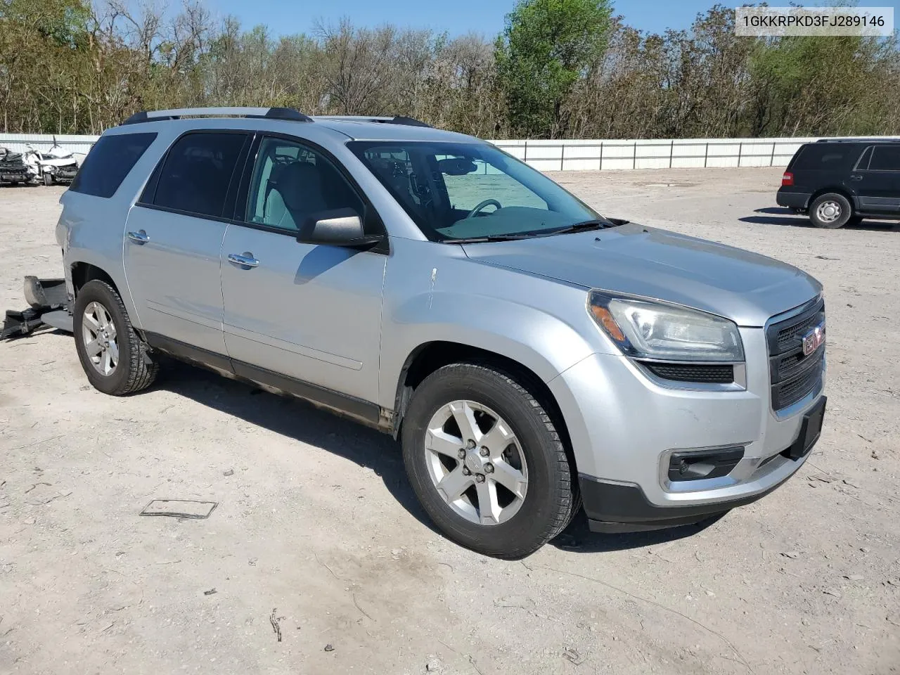 2015 GMC Acadia Sle VIN: 1GKKRPKD3FJ289146 Lot: 49566944