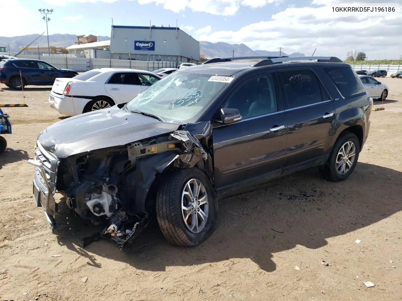 2015 GMC Acadia Slt-1 VIN: 1GKKRRKD5FJ196186 Lot: 53455354