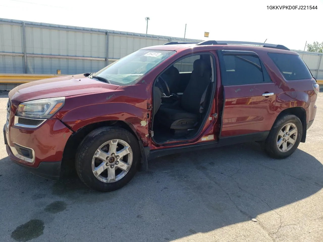 2015 GMC Acadia Sle VIN: 1GKKVPKD0FJ221544 Lot: 55640574