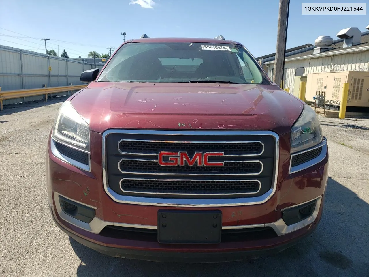 2015 GMC Acadia Sle VIN: 1GKKVPKD0FJ221544 Lot: 55640574