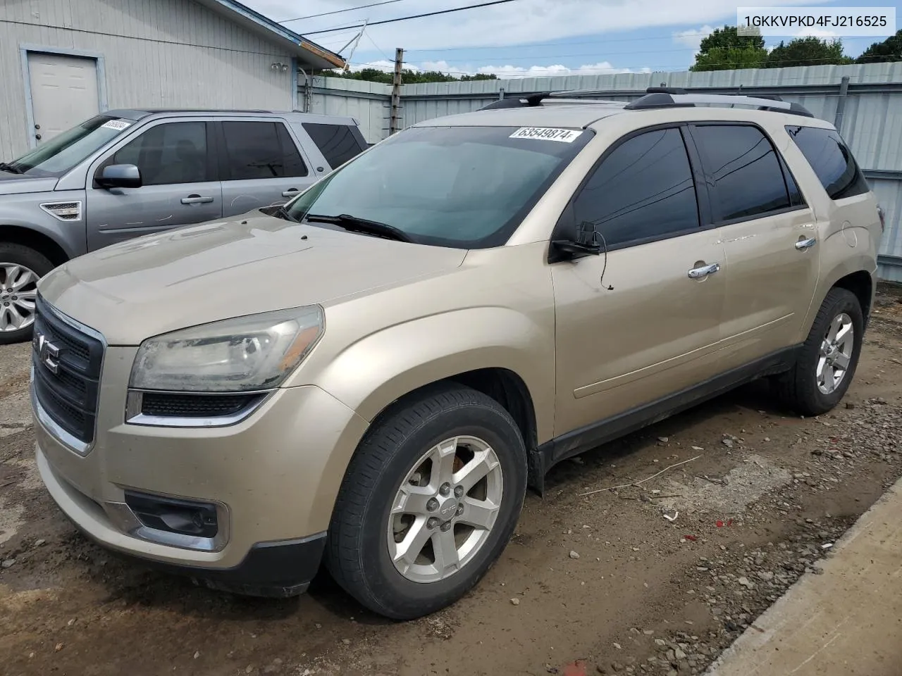 2015 GMC Acadia Sle VIN: 1GKKVPKD4FJ216525 Lot: 63549874