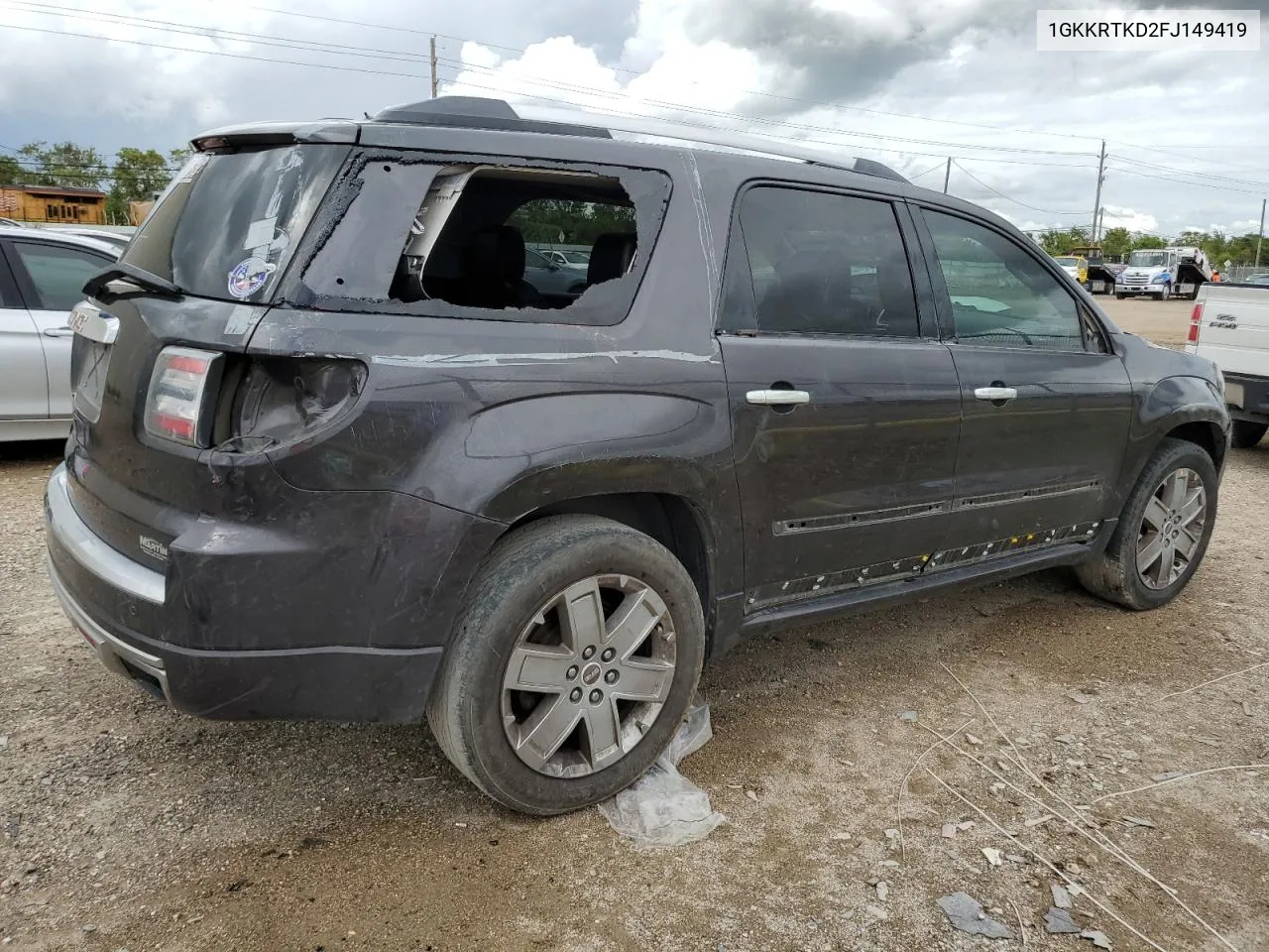 2015 GMC Acadia Denali VIN: 1GKKRTKD2FJ149419 Lot: 64015704