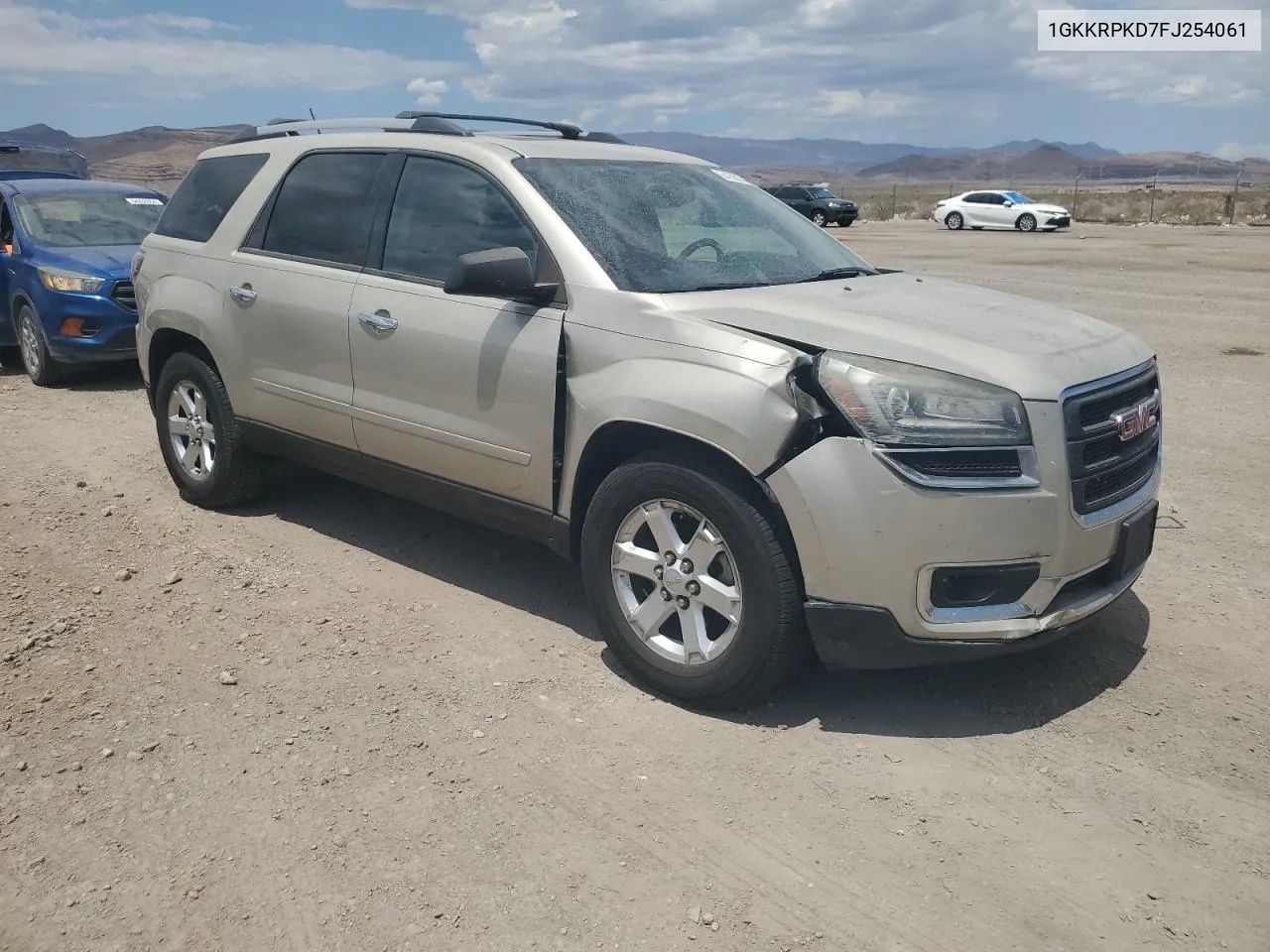 1GKKRPKD7FJ254061 2015 GMC Acadia Sle