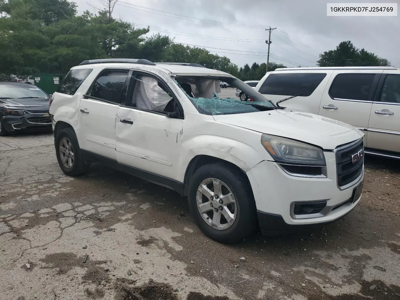 2015 GMC Acadia Sle VIN: 1GKKRPKD7FJ254769 Lot: 64595034