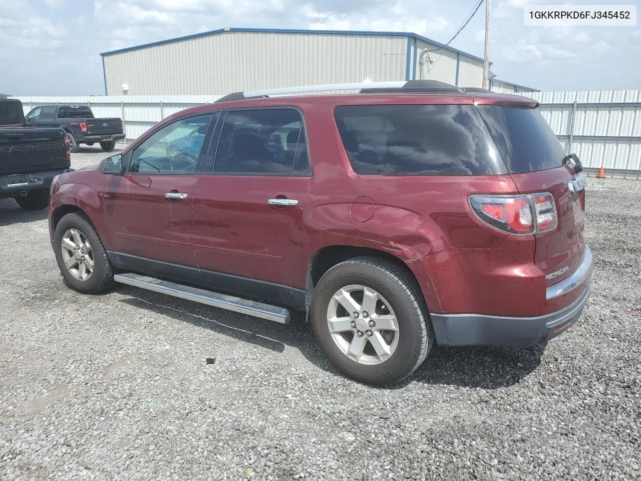 2015 GMC Acadia Sle VIN: 1GKKRPKD6FJ345452 Lot: 65979654