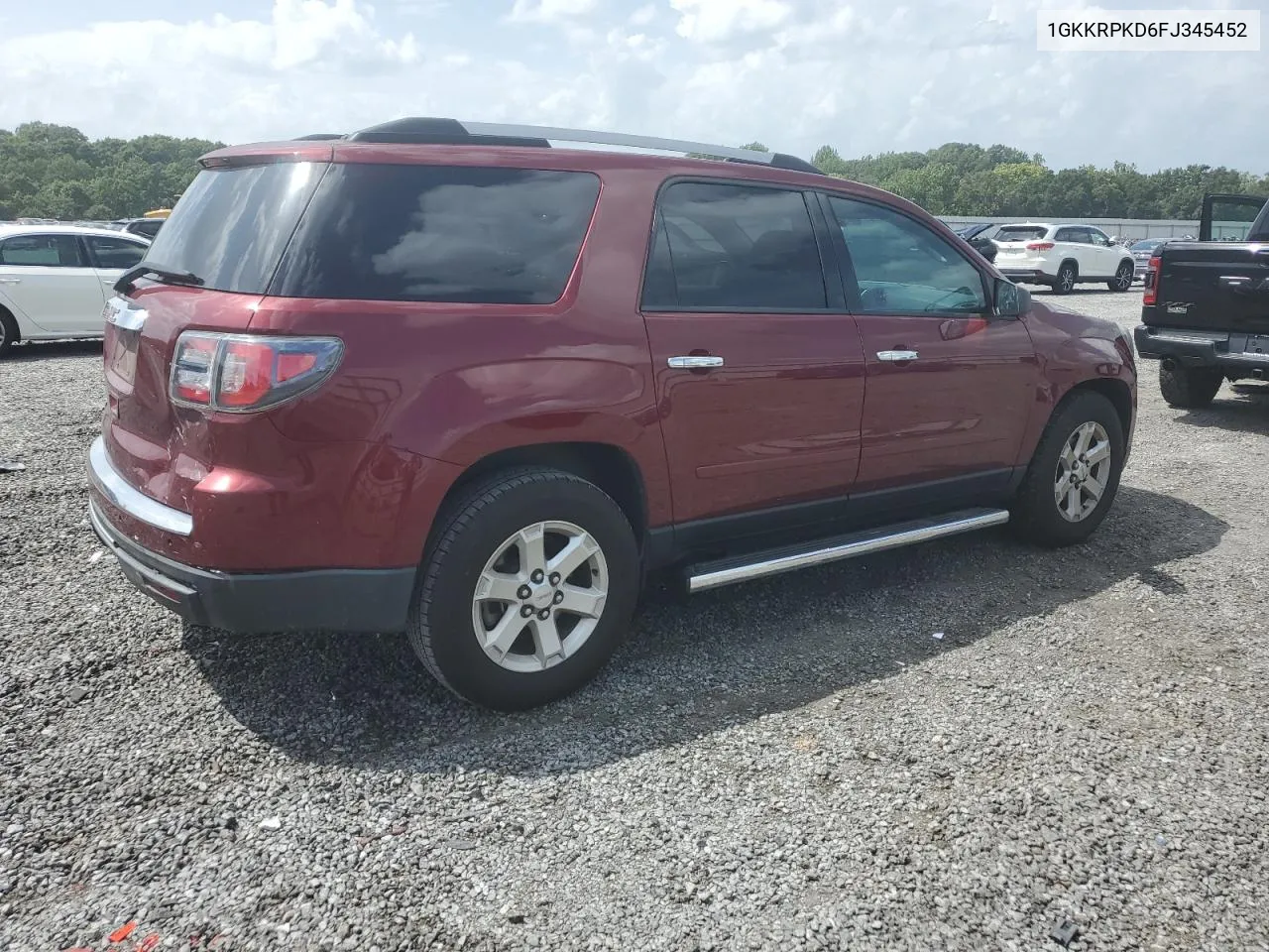 2015 GMC Acadia Sle VIN: 1GKKRPKD6FJ345452 Lot: 65979654